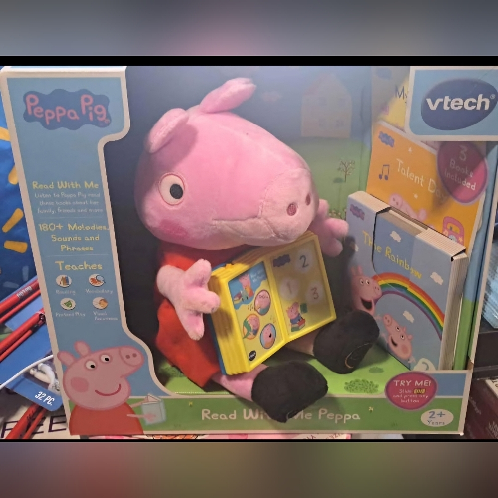 Brand New Vtech Peppa Pig Read With Me Educational Learning Toy